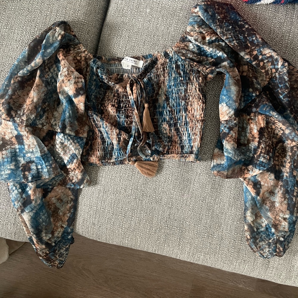 Multicolor Snake Print Top